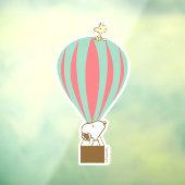 Autocollant Pour Fenêtre cacahuètes | Snoopy & Woodstock Hot Air Balloon (Feuille 3)