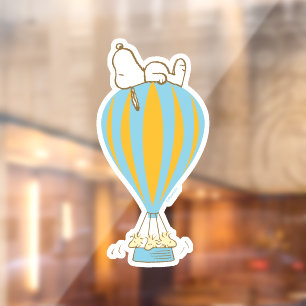 Autocollant Pour Fenêtre cacahuètes Snoopy & Woodstock Hot Air Balloon