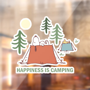 Autocollant Pour Fenêtre cacahuètes   Snoopy & Woodstock Tentes de pose