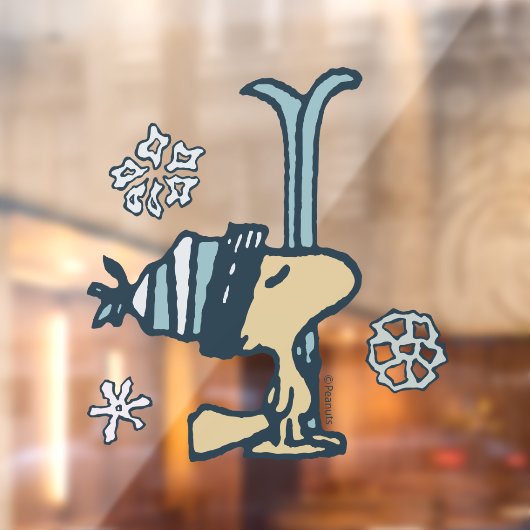 Autocollant Pour Fenêtre cacahuètes | Woodstock Ski Pro (Feuille 2)