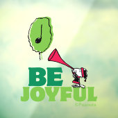 Autocollant Pour Fenêtre cacahuètes | Woodstock Soyez Joyeux (Feuille 3)