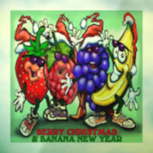 Autocollant Pour Fenêtre Cachage de fenêtre de Noël Berry (Feuille 3)