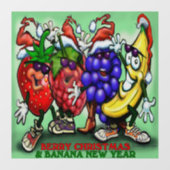 Autocollant Pour Fenêtre Cachage de fenêtre de Noël Berry (Feuille)