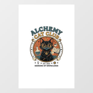 Autocollant Pour Fenêtre Cadeau d'amour de chat d'alchimie - Alchemy Cat Cl