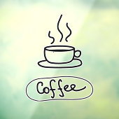 Autocollant Pour Fenêtre café (Feuille 3)