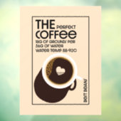 Autocollant Pour Fenêtre Café Barista (Feuille 3)