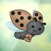 Autocollant Pour Fenêtre Café Boire Fenêtre Ladybug Classer (Feuille 3)