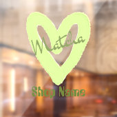 Autocollant Pour Fenêtre Café Matcha (Feuille 2)