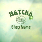 Autocollant Pour Fenêtre Café Matcha (Feuille 3)