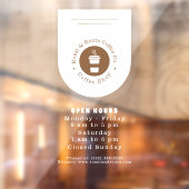 Autocollant Pour Fenêtre Café professionnel moderne (Feuille 2)
