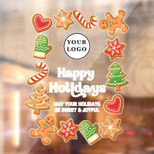 Autocollant Pour Fenêtre Café Restaurant Boulangerie Noël 