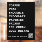 Autocollant Pour Fenêtre Café Salades Thé Vinyles  Nourriture (Feuille 2)