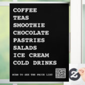 Autocollant Pour Fenêtre Café Salades Thé Vinyles  Nourriture (Maison)