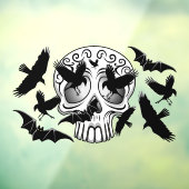 Autocollant Pour Fenêtre Calaveras décoratives Halloween (Feuille 3)