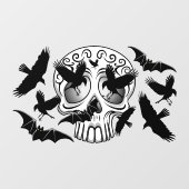 Autocollant Pour Fenêtre Calaveras décoratives Halloween (Feuille)