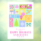 Autocollant Pour Fenêtre Calendrier de Noël (Feuille 3)