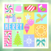 Autocollant Pour Fenêtre Calendrier de Noël (Feuille 3)