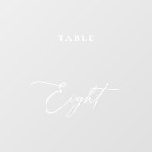 Autocollant Pour Fenêtre Calligraphie moderne Tableau Huit Numéro de tablea (Feuille)