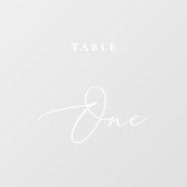 Autocollant Pour Fenêtre Calligraphie moderne Tableau Un numéro de tableau (Feuille)