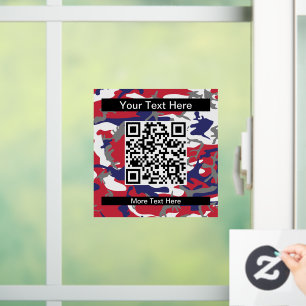 Autocollant Pour Fenêtre Camouflage, Bleu Blanc Rouge Gris, Militaire, Armé