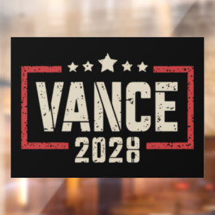 Autocollant Pour Fenêtre Campagne d'élection présidentielle de Vance 2028 D
