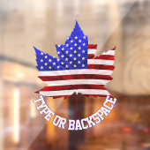 Autocollant Pour Fenêtre Canada États-Unis Décal Clôture personnalisée (Feuille 2)