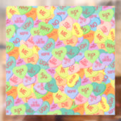 Autocollant Pour Fenêtre Candy Hearts Motif - SFW (Feuille 2)