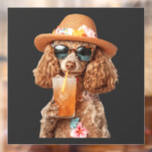 Autocollant Pour Fenêtre Caniche (Feuille 2)