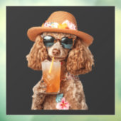 Autocollant Pour Fenêtre Caniche (Feuille 3)