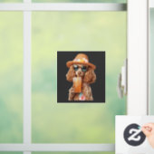 Autocollant Pour Fenêtre Caniche (Maison)