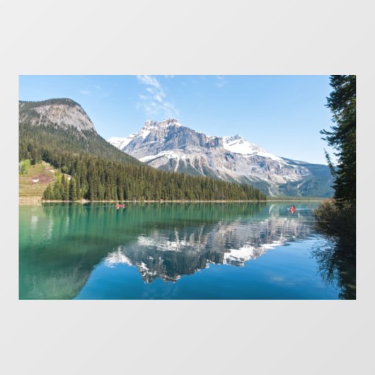 Autocollant Pour Fenêtre Canot sur le célèbre lac Emerald - Yoho NP, Canada (Feuille)