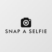 Autocollant Pour Fenêtre Capture d'écran d'un Mariage Selfie Cute Heart (Feuille)