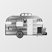 Autocollant Pour Fenêtre Caravane Camper Traveller Thunder_Cove  (Feuille)