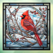Autocollant Pour Fenêtre Cardinal en verre tendu (Feuille 3)