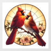 Autocollant Pour Fenêtre Cardinal Pair Vitrage Vitrage Clouage de fenêtre (Feuille)