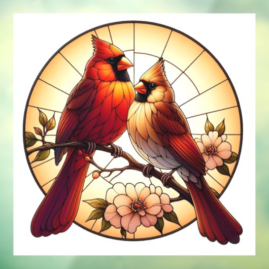 Autocollant Pour Fenêtre Cardinal Pair Vitrage Vitrage Clouage de fenêtre (Feuille 3)