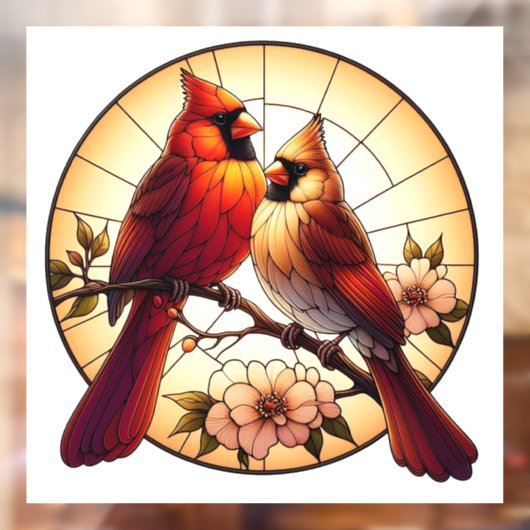 Autocollant Pour Fenêtre Cardinal Pair Vitrage Vitrage Clouage de fenêtre (Feuille 2)