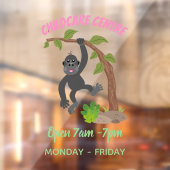 Autocollant Pour Fenêtre Caricature de bébé gorille joyeux (Feuille 2)