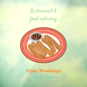 Autocollant Pour Fenêtre Caricature de Churro