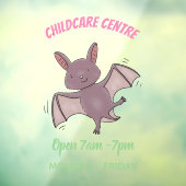 Autocollant Pour Fenêtre Caricature de vol de chauve-souris (Feuille 3)