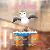 Autocollant Pour Fenêtre Caricature en bécasseau mignon (Feuille 2)