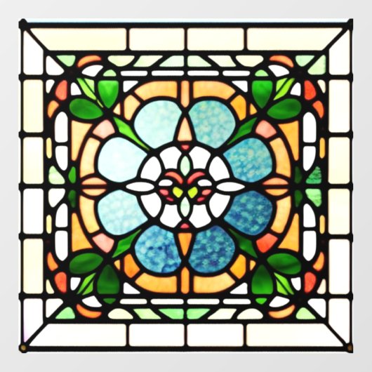 Autocollant Pour Fenêtre Carré Verre tendu AI Clou de fenêtre d'art (Feuille)