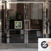 Autocollant Pour Fenêtre Carré Verre tendu AI Clou de fenêtre d'art (Porte de bureau)