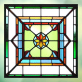 Autocollant Pour Fenêtre Carré Verre tendu AI Clou de fenêtre d'art (Feuille 3)