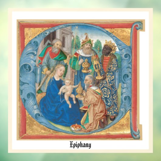 Autocollant Pour Fenêtre Carte de vacances Epiphany (Feuille 3)