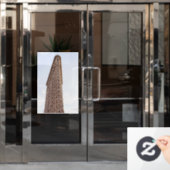 Autocollant Pour Fenêtre Carte postale Flatiron building (Porte de bureau)