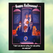 Autocollant Pour Fenêtre Carte Postale Trick Ou Treat (Feuille 3)