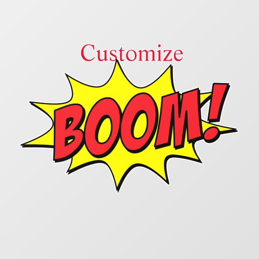 Autocollant Pour Fenêtre Cartoon Boom Thunder_Cove (Feuille)