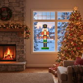 Autocollant Pour Fenêtre Casse-noix Festive Drummer