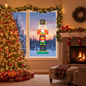 Autocollant Pour Fenêtre Casse-noix Festive Drummer